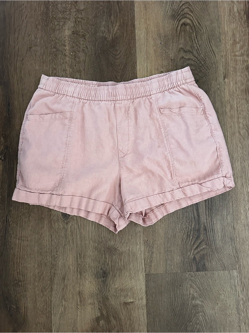 Old Navy Women's Linen Blend Casual Shorts Muted Pink Size M